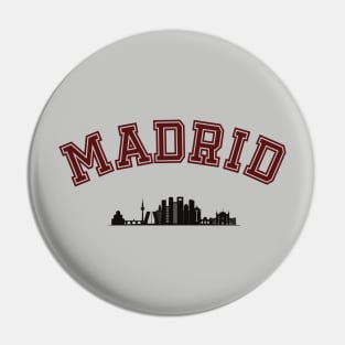 Madrid Skyline Pin