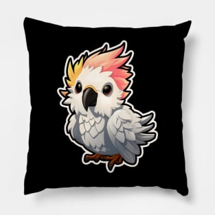 Colorful Cockatoo - Parakeet Macaws Parrot Pillow