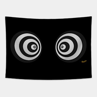 Black & White Circles Double Tapestry