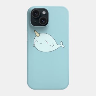 Kawaii Cute Narwhal T-Shirt Phone Case