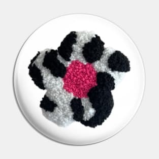 hand tufted cow flower Pin