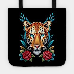 leopard head Tote