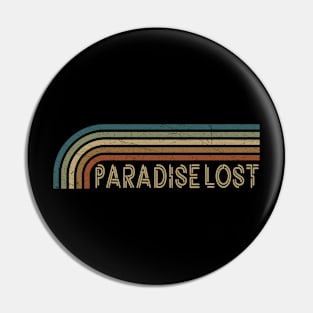 Paradise Lost Retro Stripes Pin