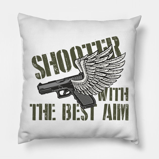 Shooter with the best aim Pillow by C_ceconello