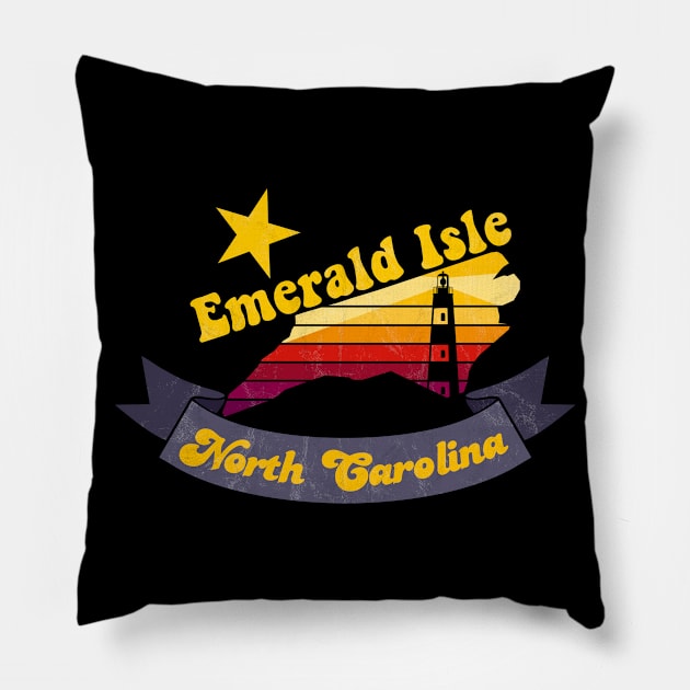 Emerald Isle North Carolina Pillow by Jennifer