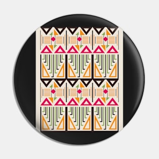 Unique Retro Pattern Pin