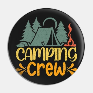 Camp Family Camping Trip Camper Matching Group Camping Crew Pin