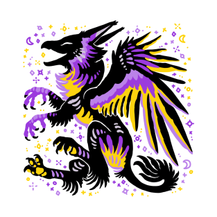 Non Binary Flag Griffon T-Shirt