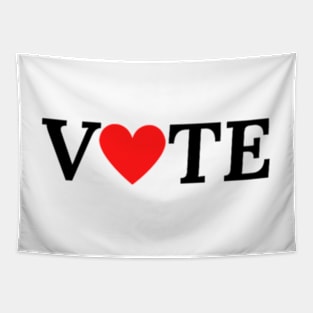 Vote Love, Vote, Election, Election Day Tapestry