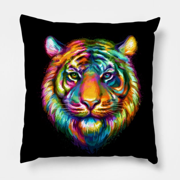 Tiger Pillow by stonemask