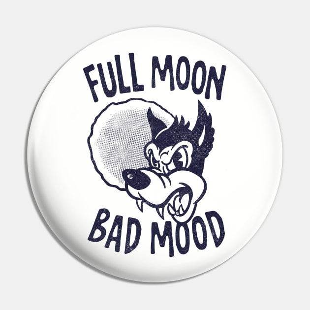 Full Moon Bad Mood (mono) Pin by GiMETZCO!
