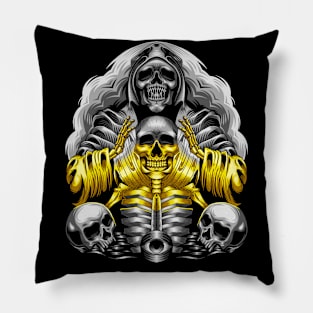 witch skull Pillow