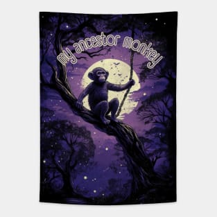 Monkey Art - My Ancestor Monkey Tapestry