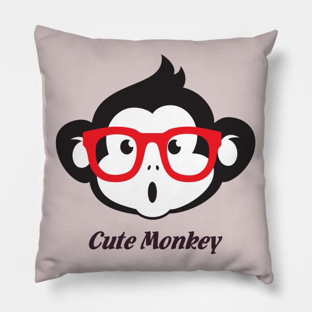 cute monkey Pillow by This is store