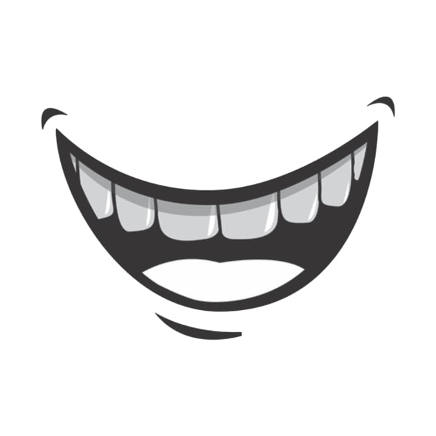 Smile - Face Mask by My Geeky Tees - T-Shirt Designs