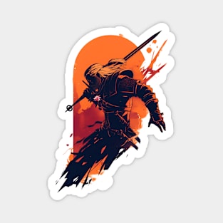 Monster Hunter - Orange Backdrop - Witcher Magnet