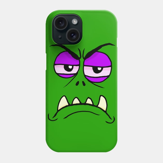 Grumpy Monster Phone Case by MalcolmKirk