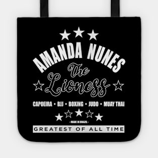 Amanda Nunes Greatest of All Time WHT Tote