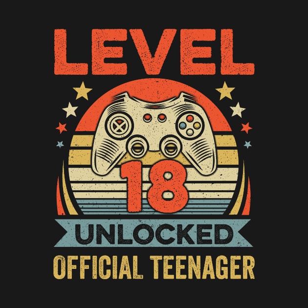 Official Teenager 18th Birthday Level 18 Unlocked by denvau123