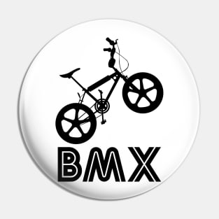 BMX Silhouette (Black) Pin