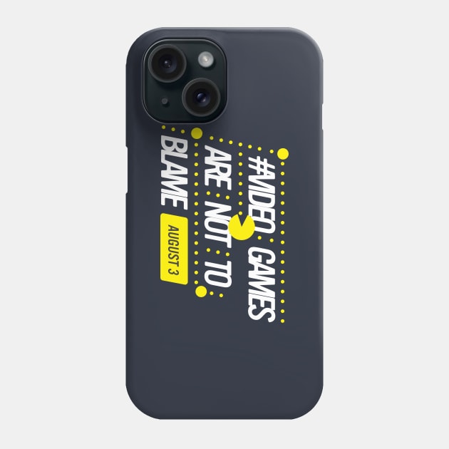 Video Games Are Not To Blame Phone Case by QalebStudio