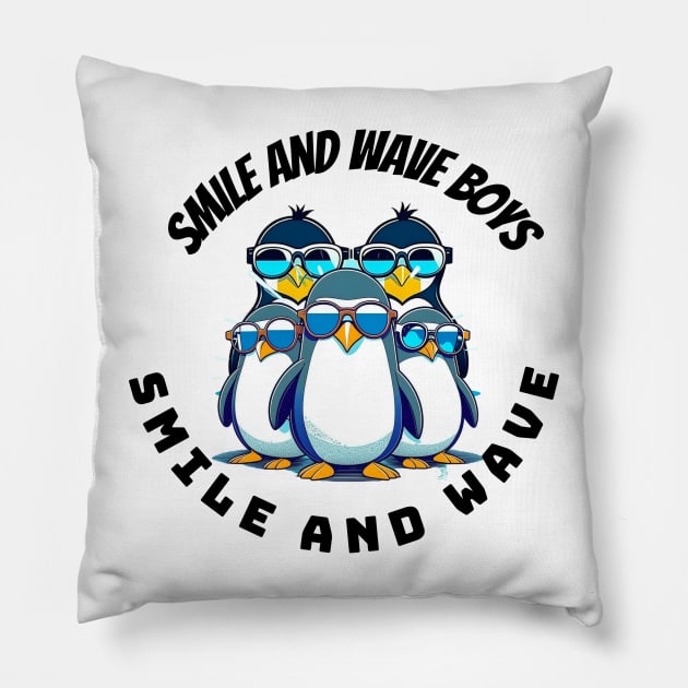 Smile and wave Pillow by Turtle Trends Inc