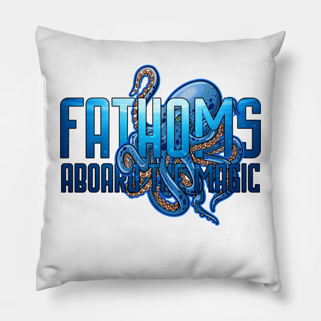 Fathoms Bar and Lounge aboard the Magic Cruise Ship Pillow by Joaddo