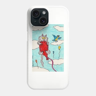 Kitty on a Balloon Phone Case