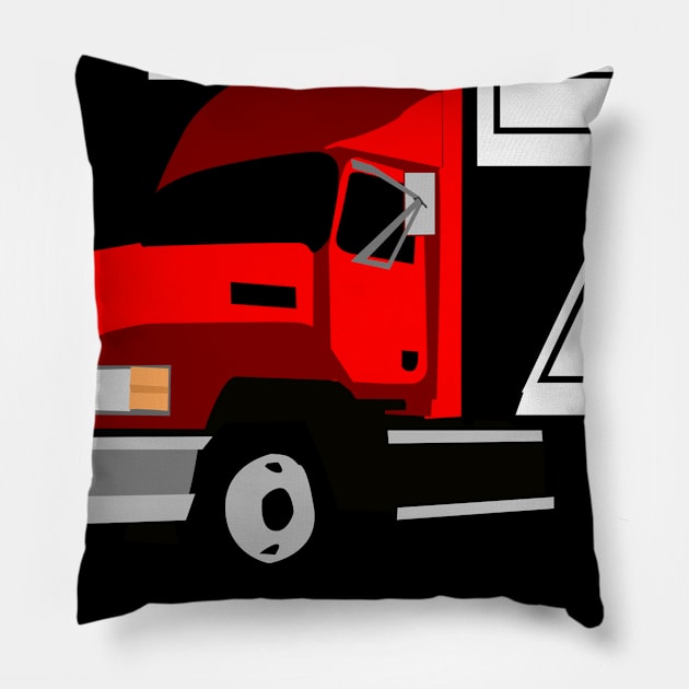 Kids Monster Truck Birthday 7th Birthday T Shirt Boy 7 Year Old Pillow by designready4you