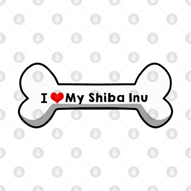 I Love My Shiba Inu by mindofstate