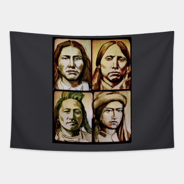 Four Cheifs Tapestry by kathyarchbold