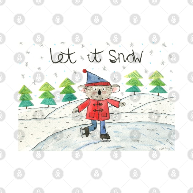 let it snow koala by Charlotsart