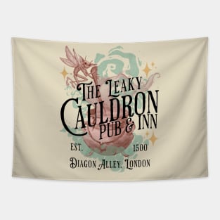 The Leaky Cauldron Pub and Inn Magical Drinks Design Tapestry