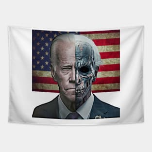 Two-Faced Politicians Presidential Election 2024 Joe Biden Tapestry