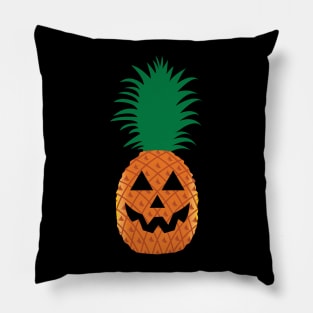 Pineapple Pumpkin Jack-O-Lantern Pillow