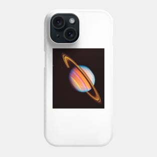 Voyager 2 image of saturn taken in 1981 (R390/0126) Phone Case