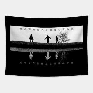 3 Walking Zombies Tapestry