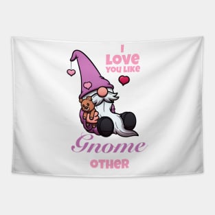 I Love You Like Gnome Other Valentine’s Day Gnome Tapestry