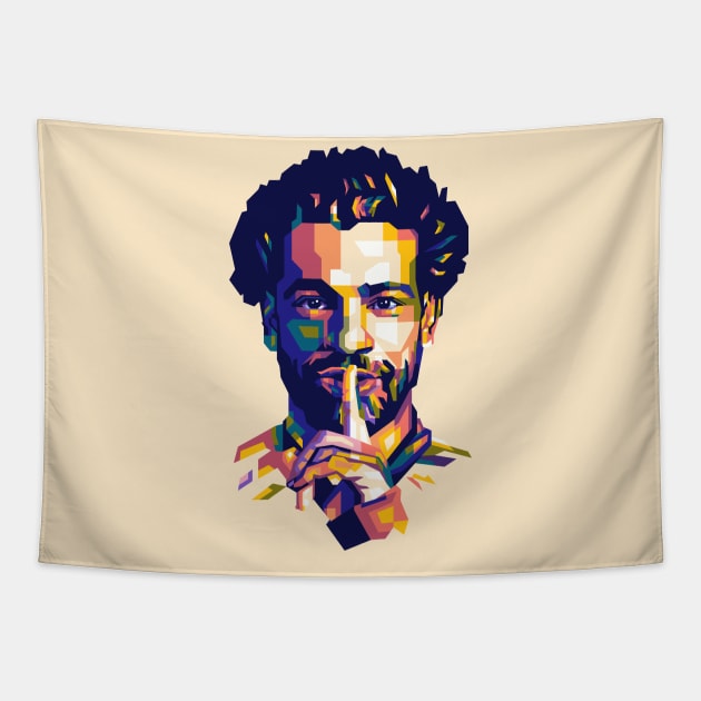 Mo Salah Pop Art Tapestry by ESENTIAL-AF