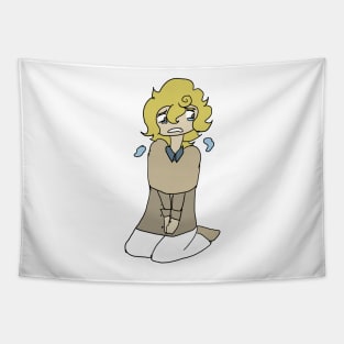 Kazuaki Nanaki Kazuaki-kun Crying Hatoful Boyfriend Chibi Sticker, Pin, + Others Tapestry