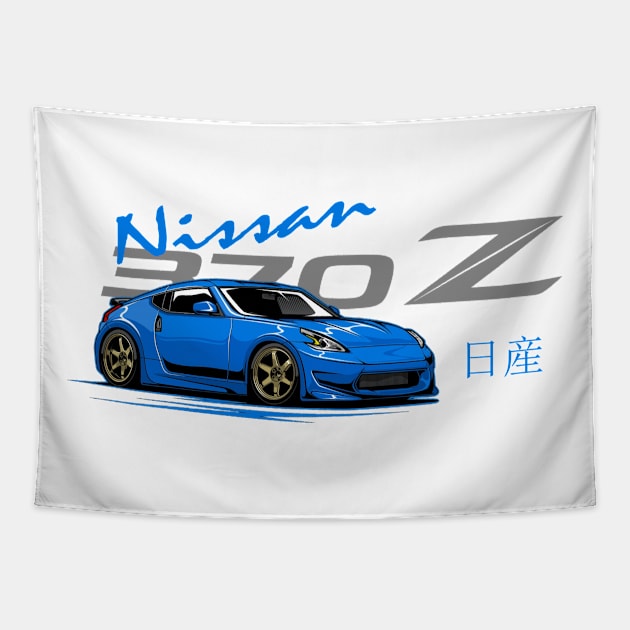 Nissan 370z, JDM Car Tapestry by T-JD