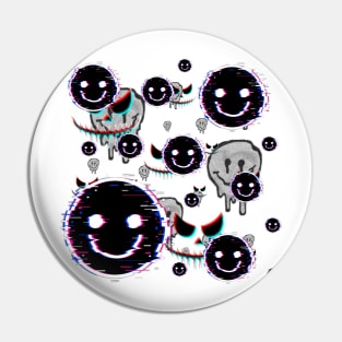 Evil faces Pin