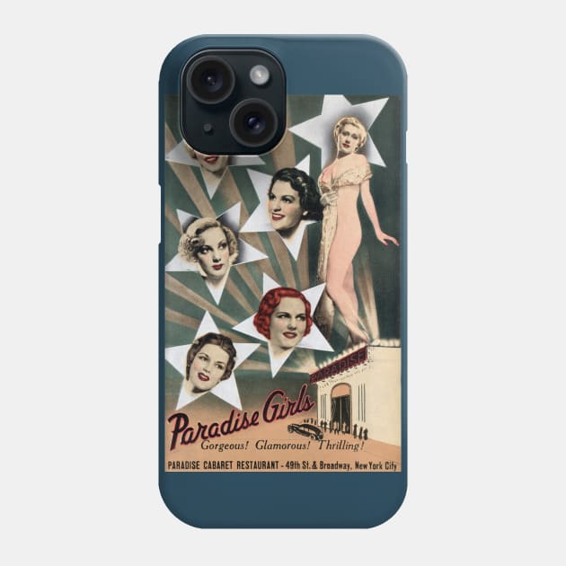 1943 Paradise Girls Cabaret NYC Phone Case by historicimage