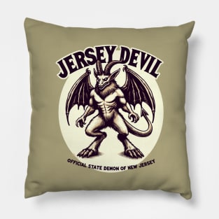 The Official State Demon of New Jersey Pillow