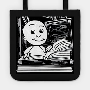 Illustration of a Child Studying Tote