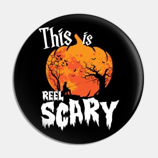 Halloween Pumpkin Fishing Rod Angling This Is Reel Scary Pin