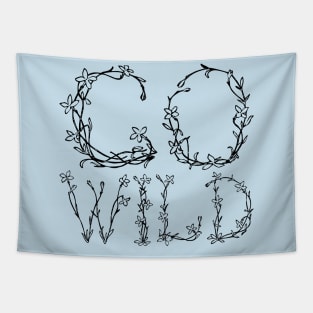 Go Wild (Black) Tapestry