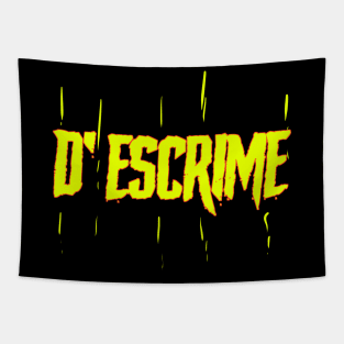 D'escrime sport typography T shirt Tapestry