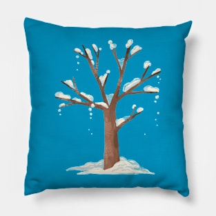 Winter tree Pillow