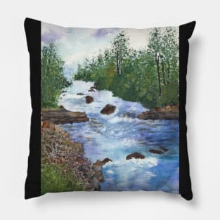 Clear Creek in Golden Colorado Pillow